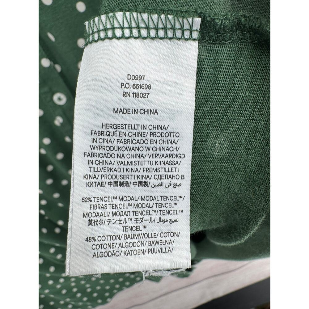Boden Polka Dot Button Down Shirt Dress Womens 20-22 Green Stretch - Picture 6 of 10